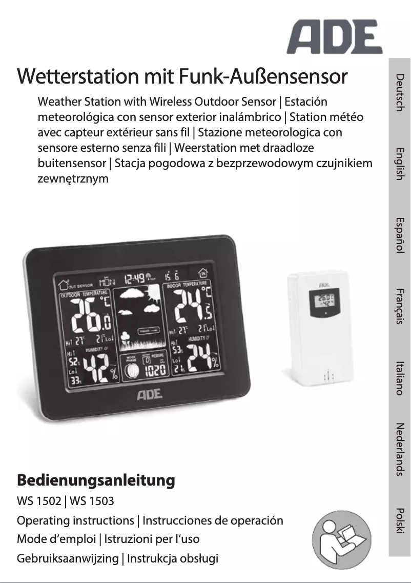 Página 1 del manual Manual de usuario ADE WS 1503