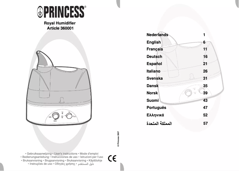 Imagen de la primera página del manual del dispositivo 360001
