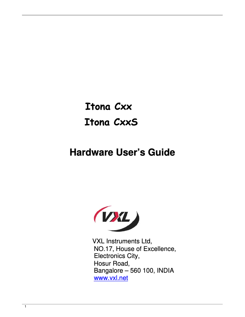 Imagen de la primera página del manual del dispositivo Itona C35