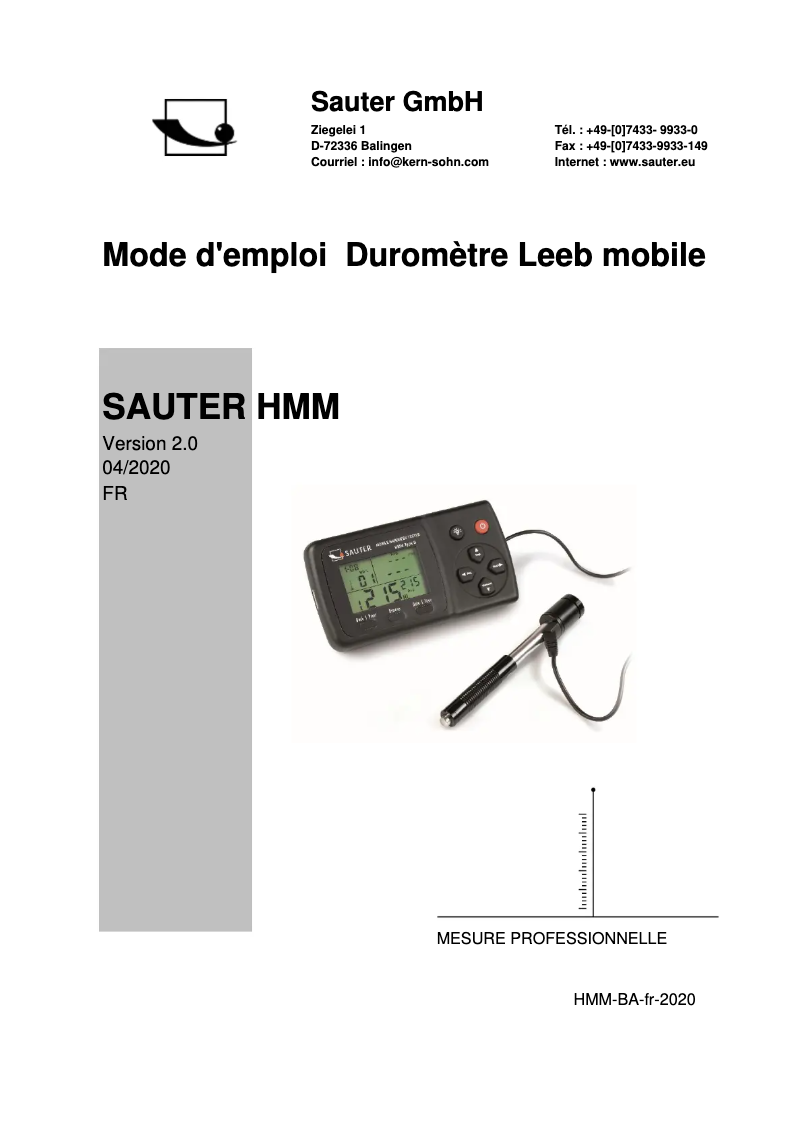 Imagen de la primera página del manual del dispositivo HMM-NP