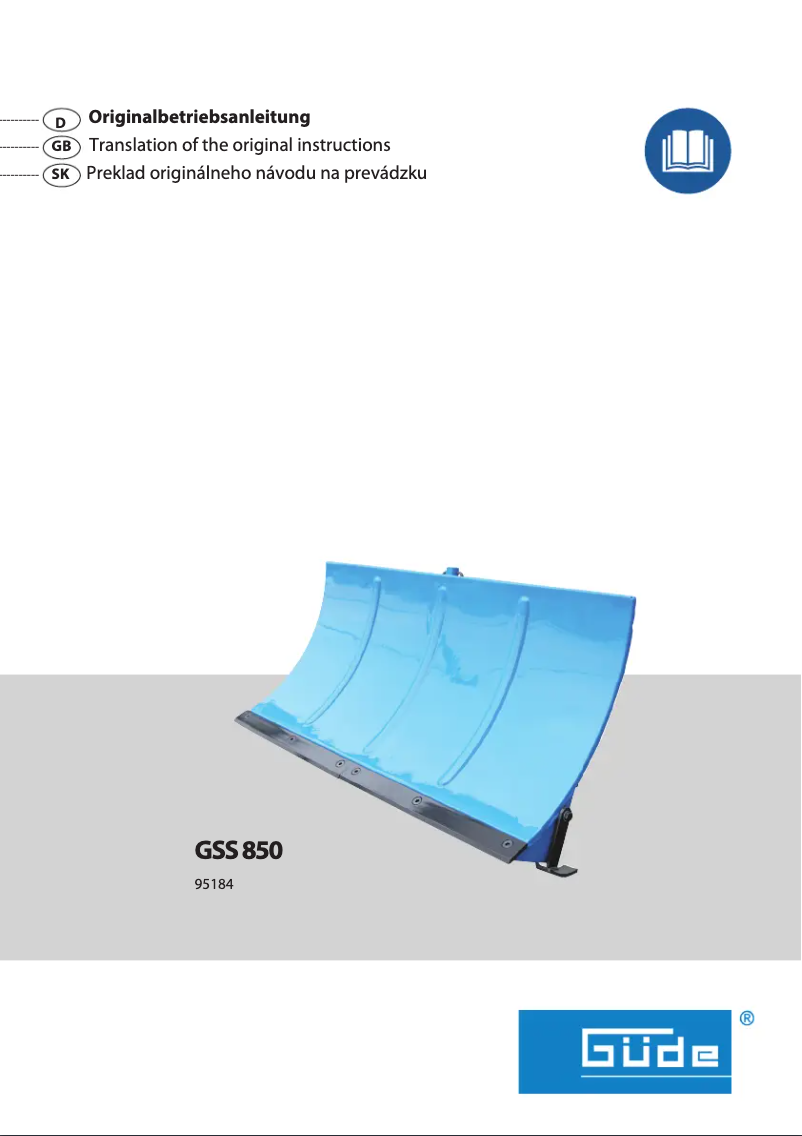 Imagen de la primera página del manual del dispositivo GSS 850