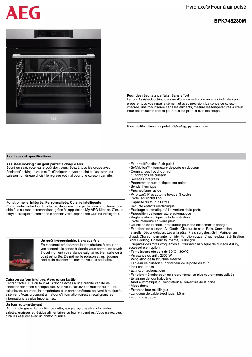 Imagen de la primera página del manual del dispositivo BPK748280M