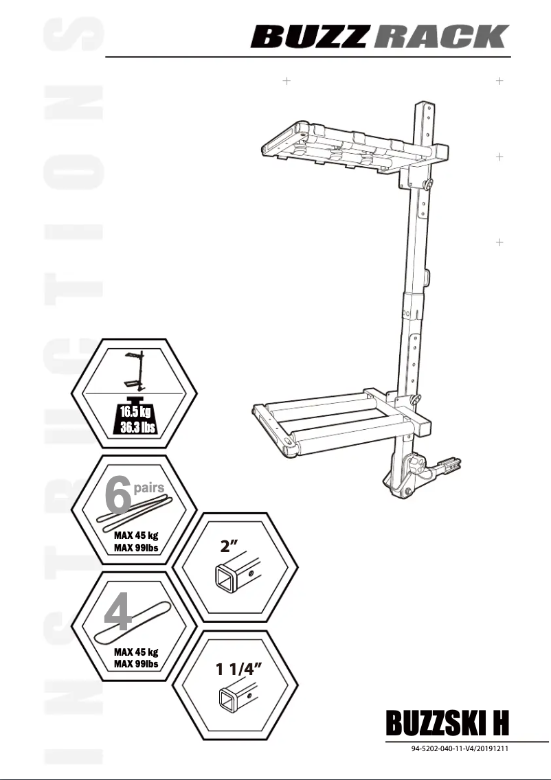 Imagen de la primera página del manual del dispositivo Buzzski H