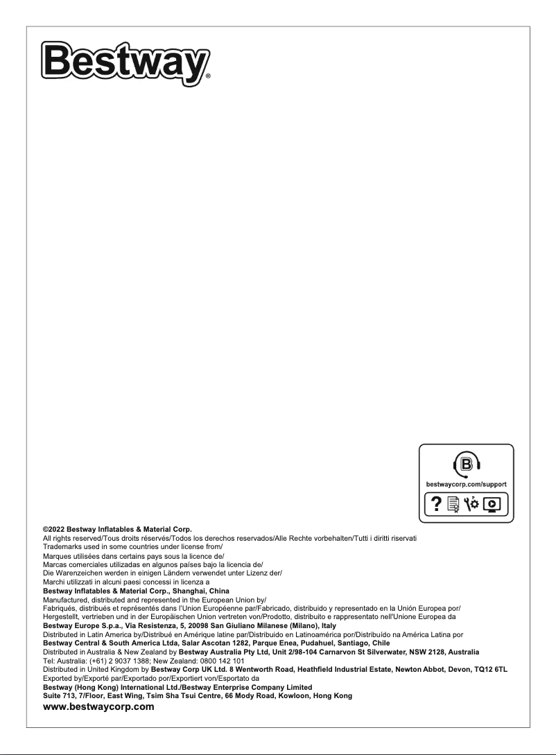 Página 1 del manual Manual de usuario Bestway 65377