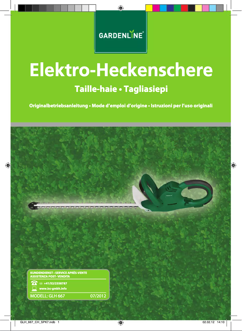 Página 1 del manual Manual de usuario Gardenline GLH 667