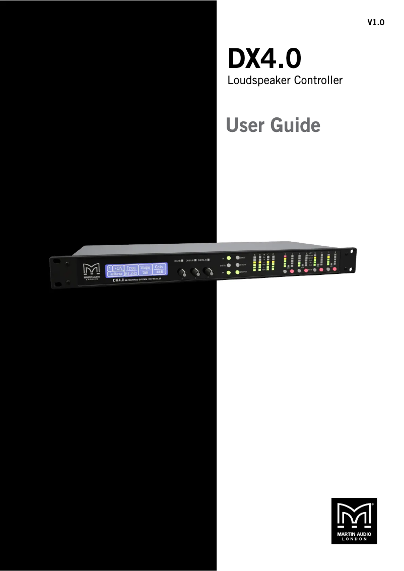 Imagen de la primera página del manual del dispositivo DX4.0