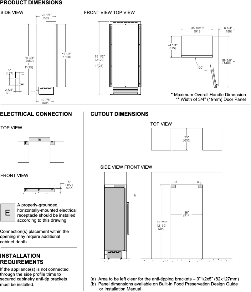 Página 1 del manual Instrucciones / montaje Bertazzoni REF36RCPRR