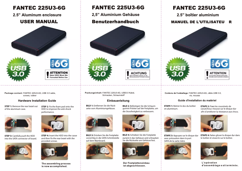 Imagen de la primera página del manual del dispositivo 225U3-6G