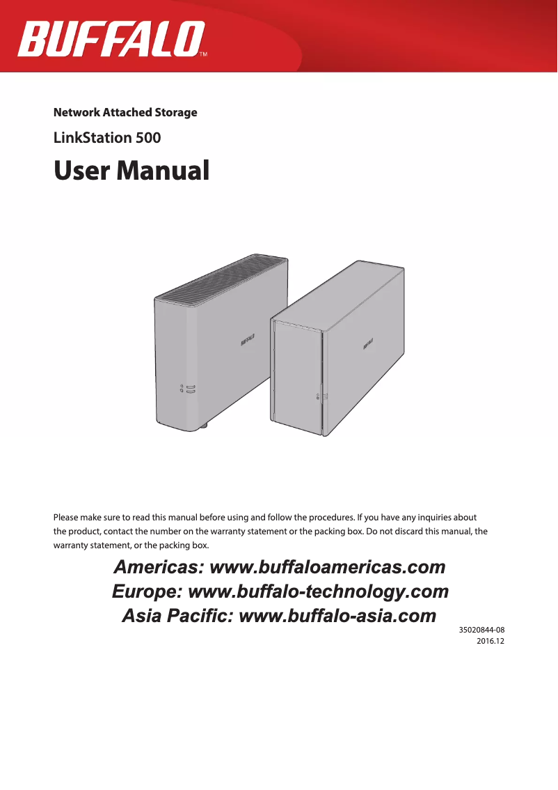 Página nº 1 - Manual de usuario Buffalo LinkStation 520DN
