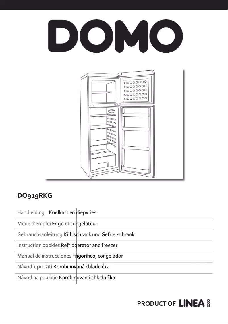 Imagen de la primera página del manual del dispositivo DO919RKG