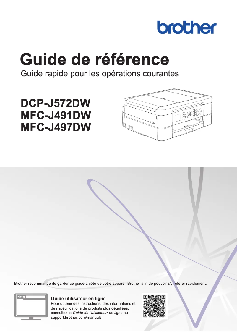 Imagen de la primera página del manual del dispositivo MFC-J491DW