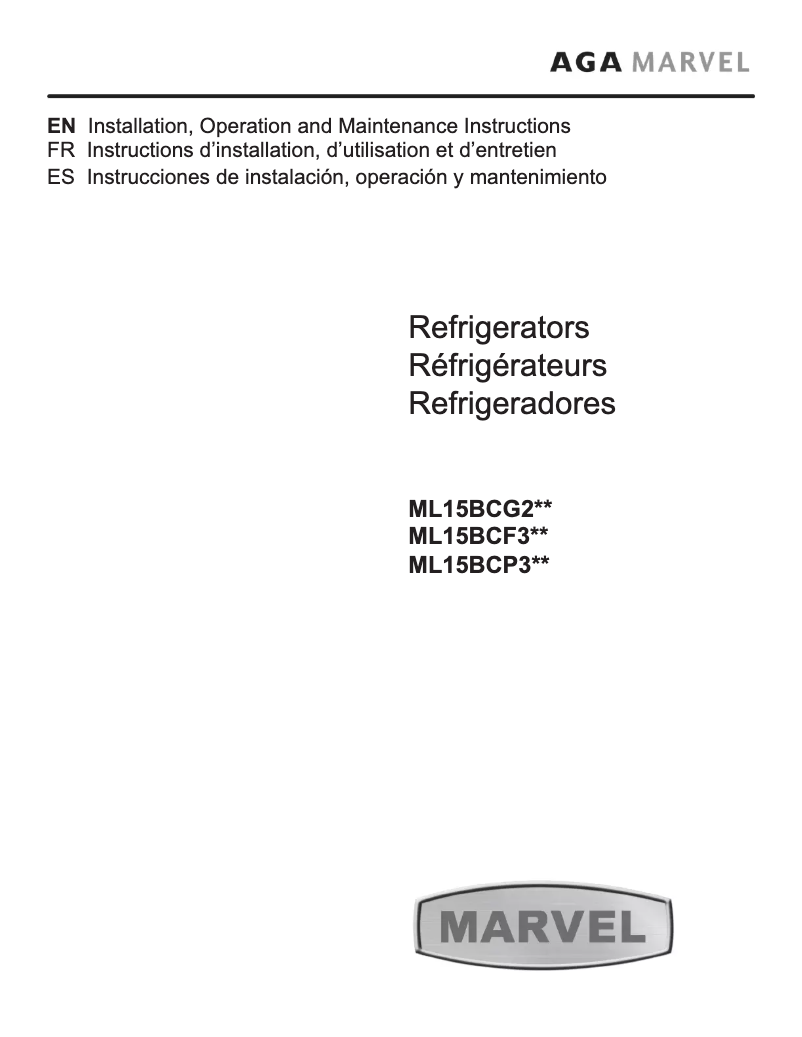 Imagen de la primera página del manual del dispositivo ML15BCG2LS