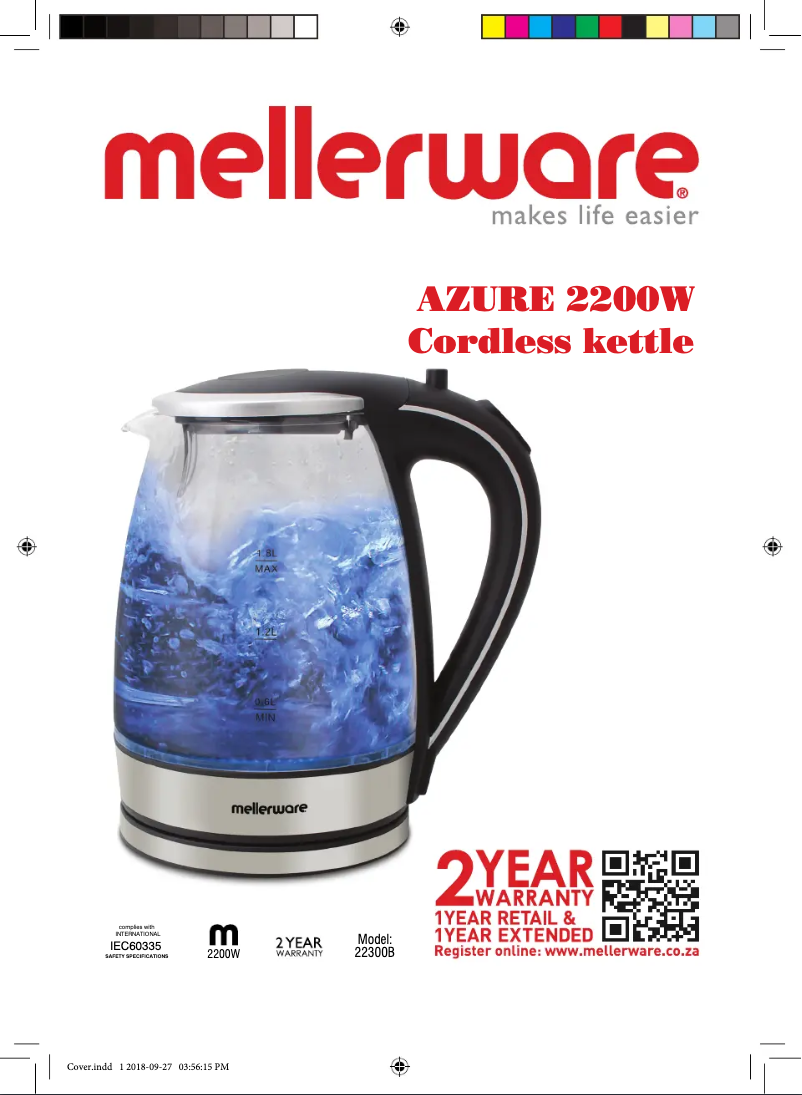 Imagen de la primera página del manual del dispositivo Azure 22300B