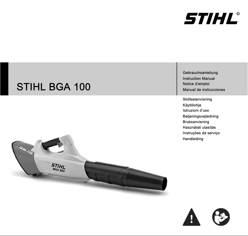 Página 1 del manual Manual de usuario Stihl BGA 100
