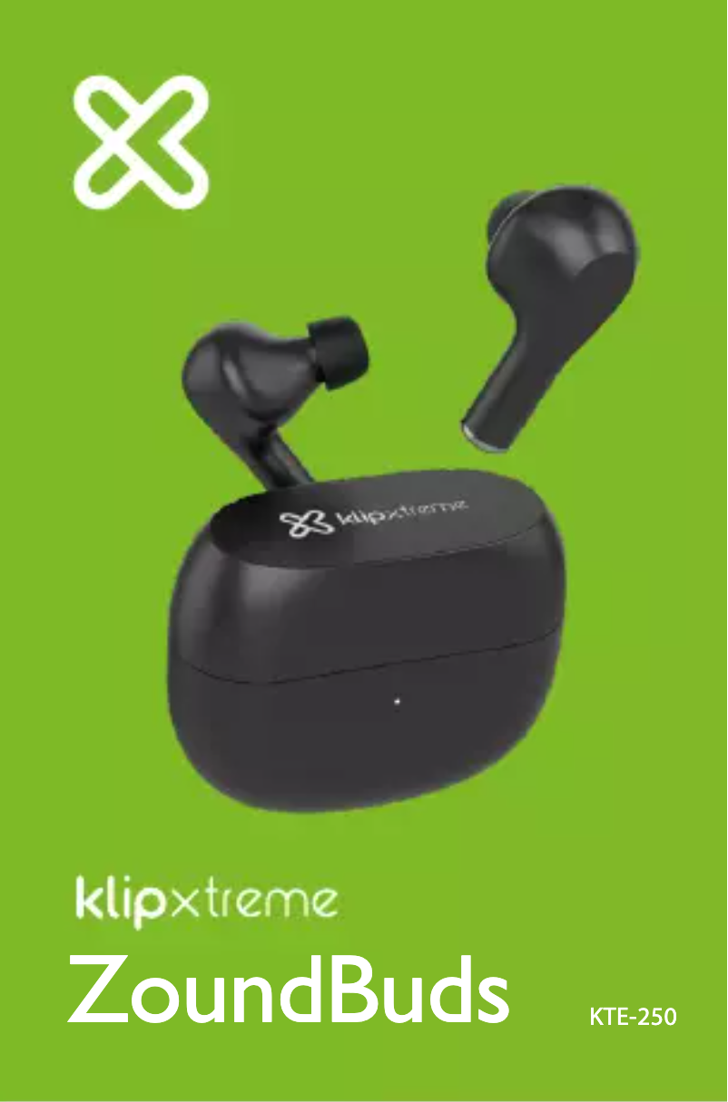 Página nº 1 - Manual de usuario Klip Xtreme ZoundBuds KTE-250