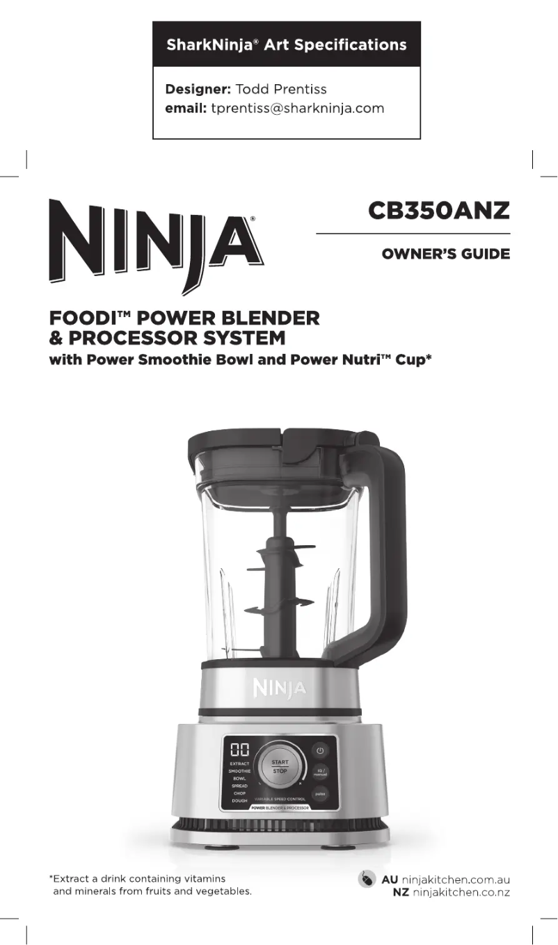 Página 1 del manual Manual de usuario Ninja Foodi CB352