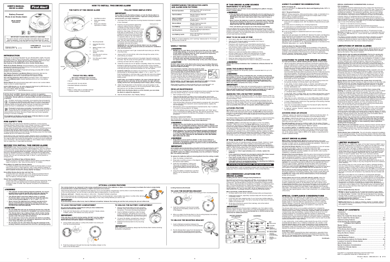 Imagen de la primera página del manual del dispositivo SA320