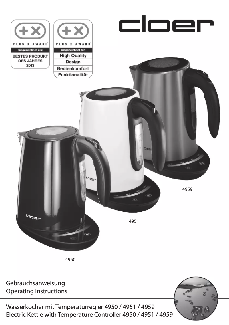 Imagen de la primera página del manual del dispositivo 4951