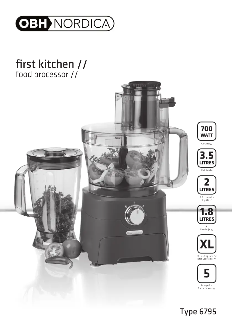 Imagen de la primera página del manual del dispositivo First Kitchen 6795