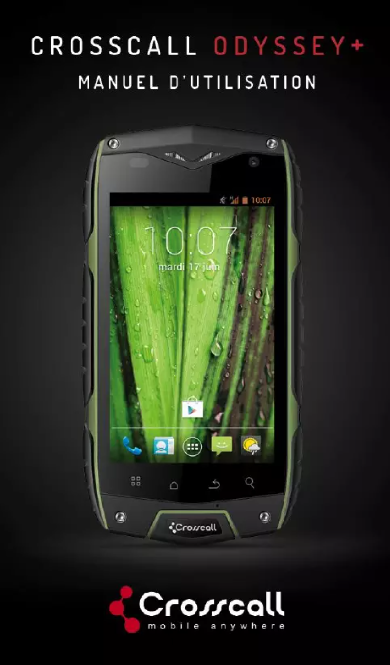 Página 1 del manual Manual de usuario Crosscall Odyssey+