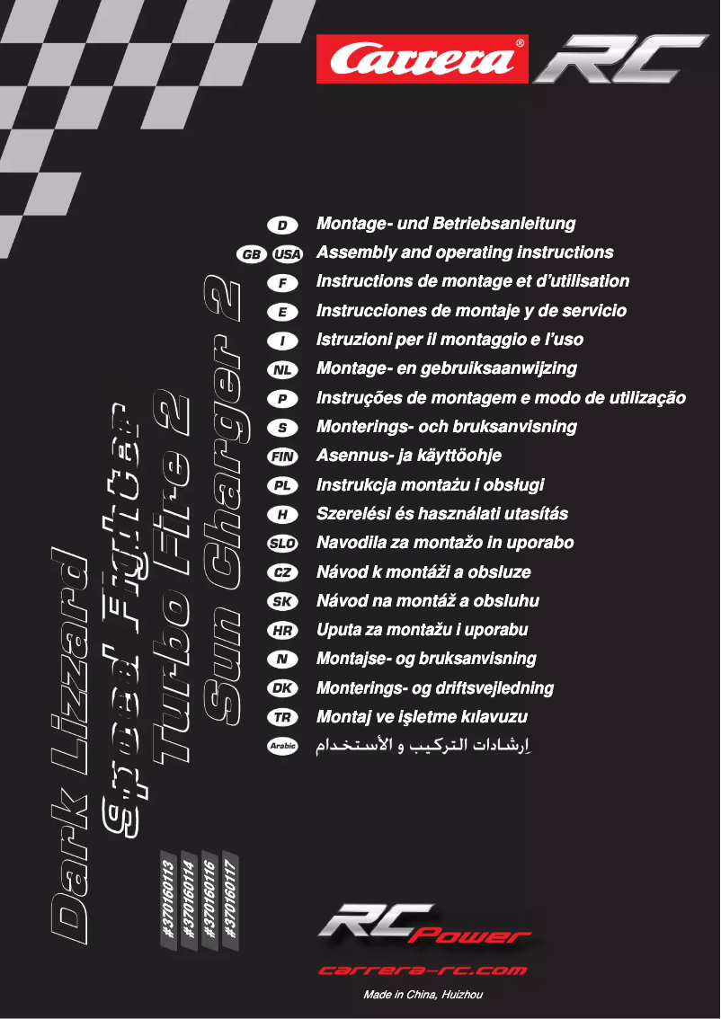 Imagen de la primera página del manual del dispositivo Speedfighter