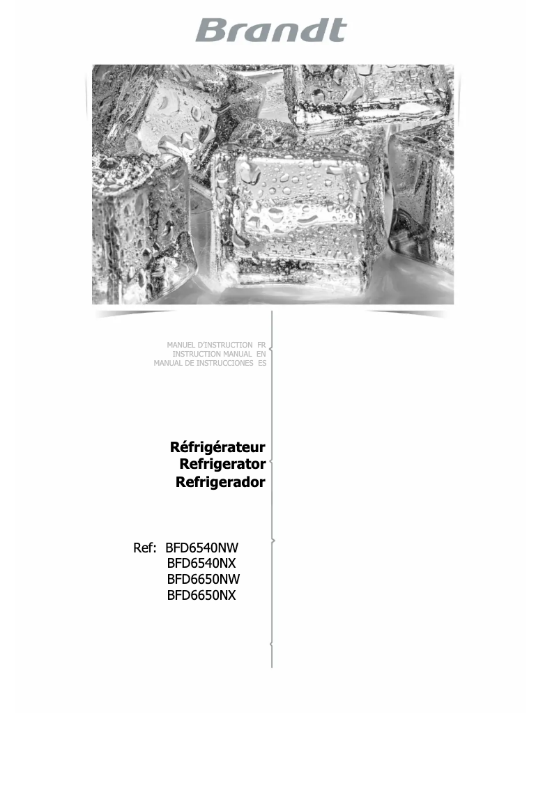 Imagen de la primera página del manual del dispositivo BFD6540NW