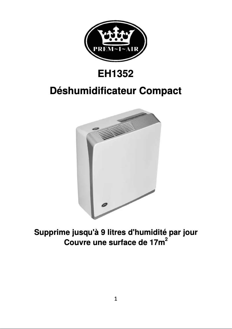Imagen de la primera página del manual del dispositivo EH1352