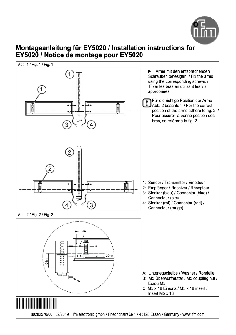 Imagen de la primera página del manual del dispositivo EY5020