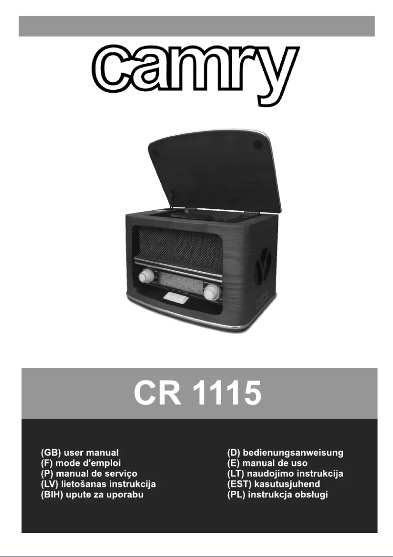 Imagen de la primera página del manual del dispositivo CR 1115
