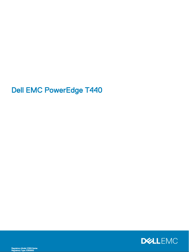 Imagen de la primera página del manual del dispositivo EMC PowerEdge T440