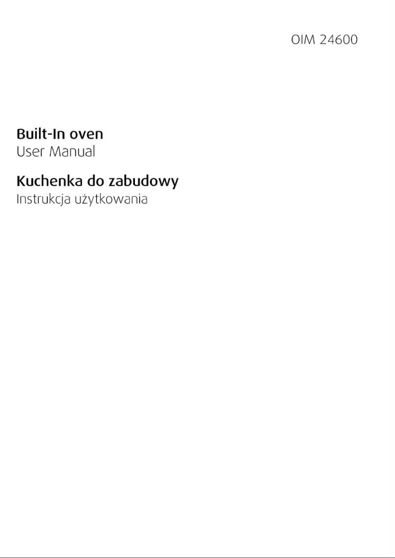 Página 1 del manual Manual de usuario Beko OIM 24600 B