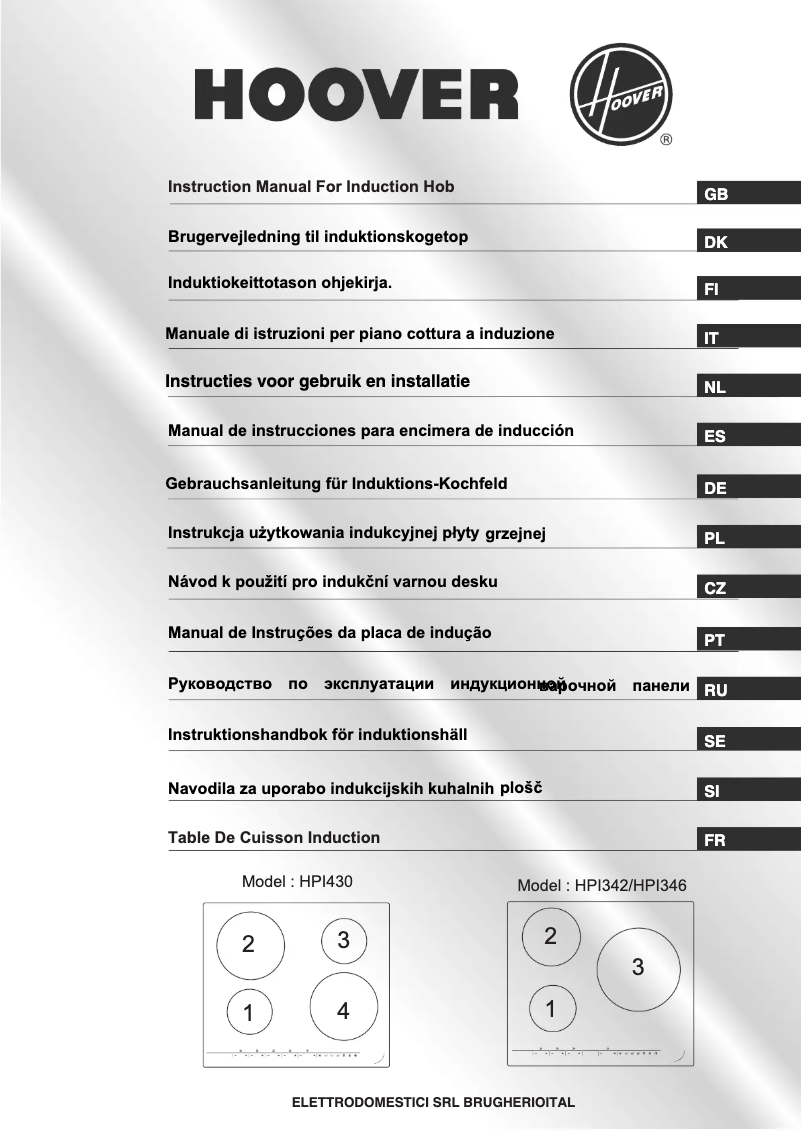 Imagen de la primera página del manual del dispositivo HPI346