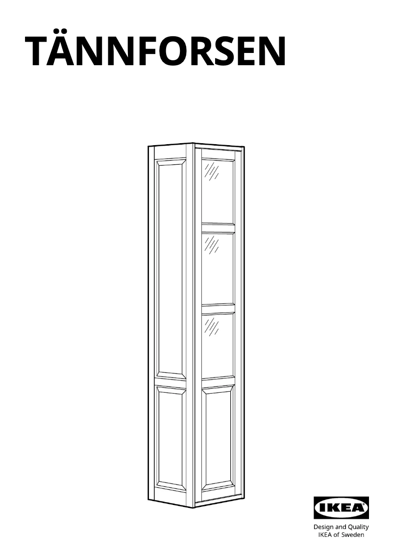 Página 1 del manual Manual de usuario Ikea TÄNNFORSEN 505.354.29