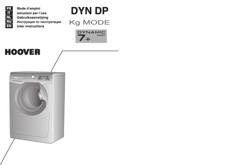 Página 1 del manual Manual de usuario Hoover DYN 7144DP-89S