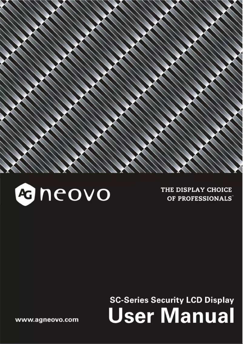 Página 1 del manual Manual de usuario AG Neovo SC-17