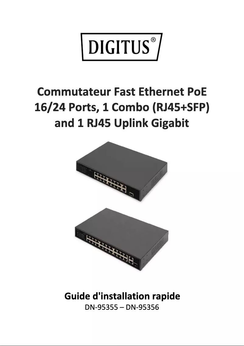 Imagen de la primera página del manual del dispositivo DN-95355