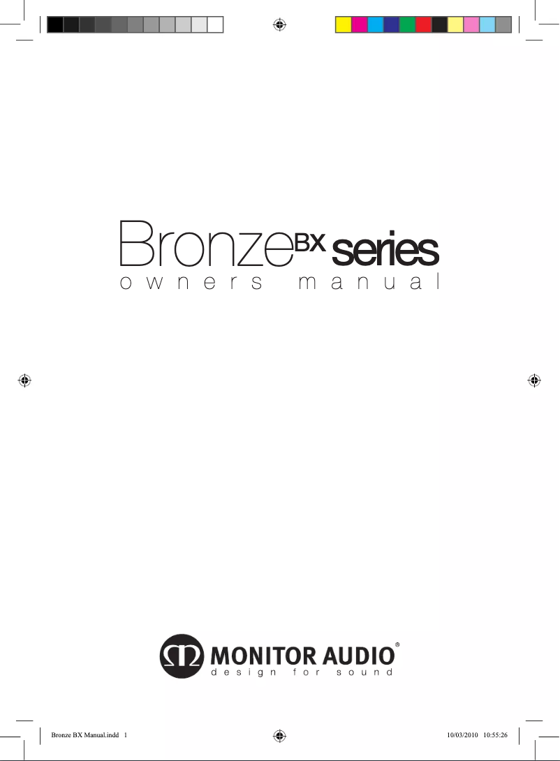 Imagen de la primera página del manual del dispositivo Bronze BX Centre