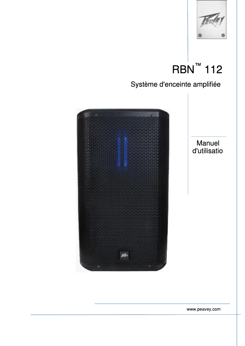 Página 1 del manual Manual de usuario Peavey RBN 112