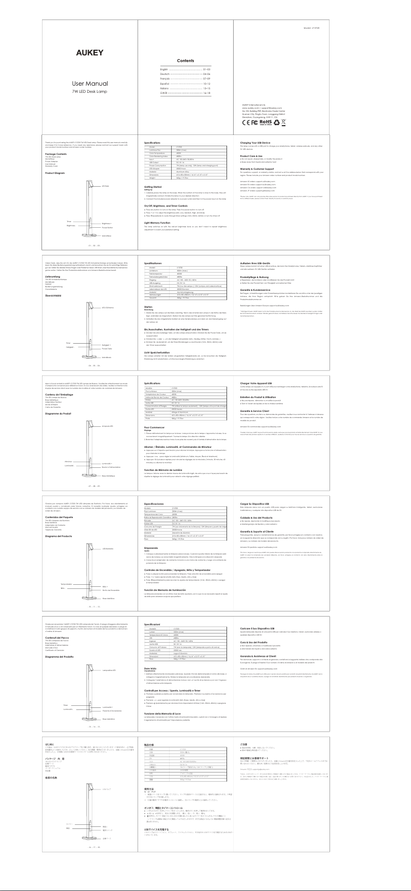 Imagen de la primera página del manual del dispositivo LT-ST20