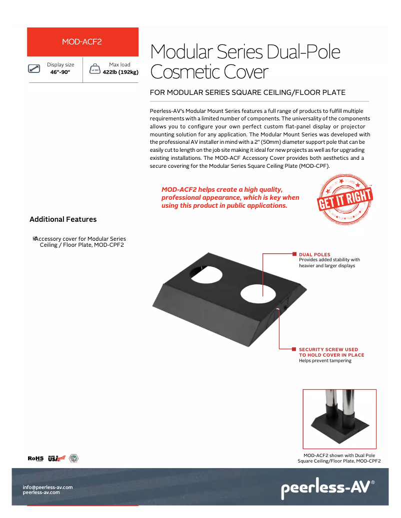 Imagen de la primera página del manual del dispositivo MOD-ACF2