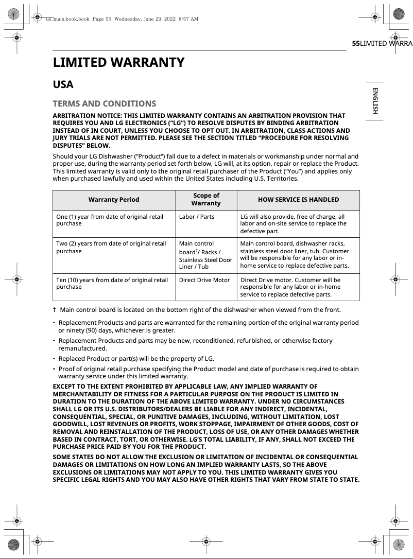 Imagen de la primera página del manual del dispositivo LDPH7972S