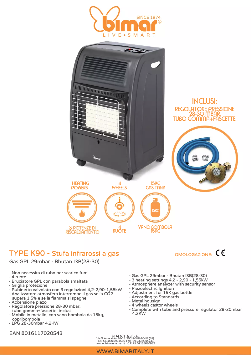 Imagen de la primera página del manual del dispositivo K90