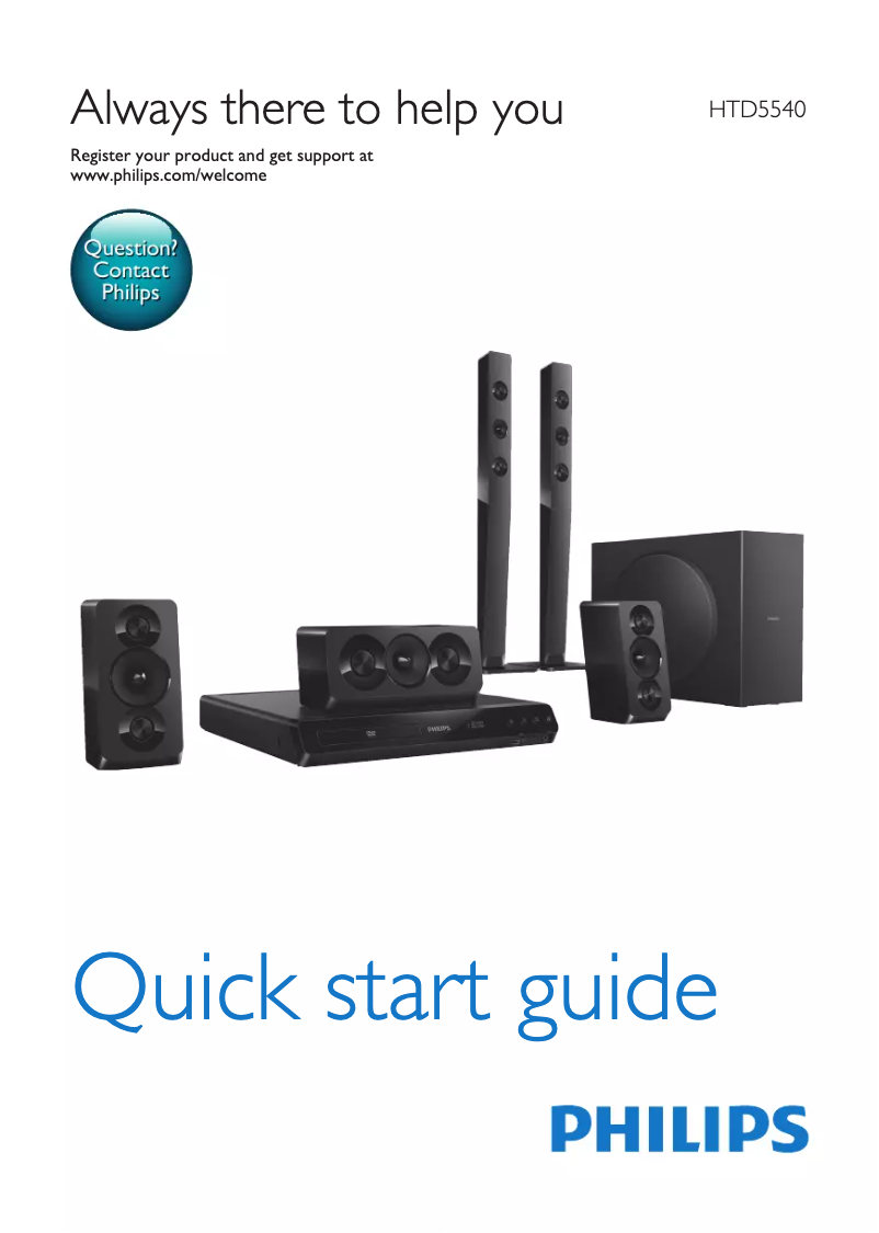 Página 1 del manual Manual de usuario Philips HTD5540