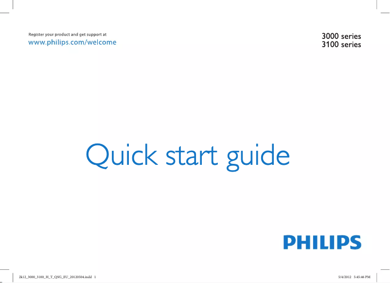 Imagen de la primera página del manual del dispositivo 32PFL3007H