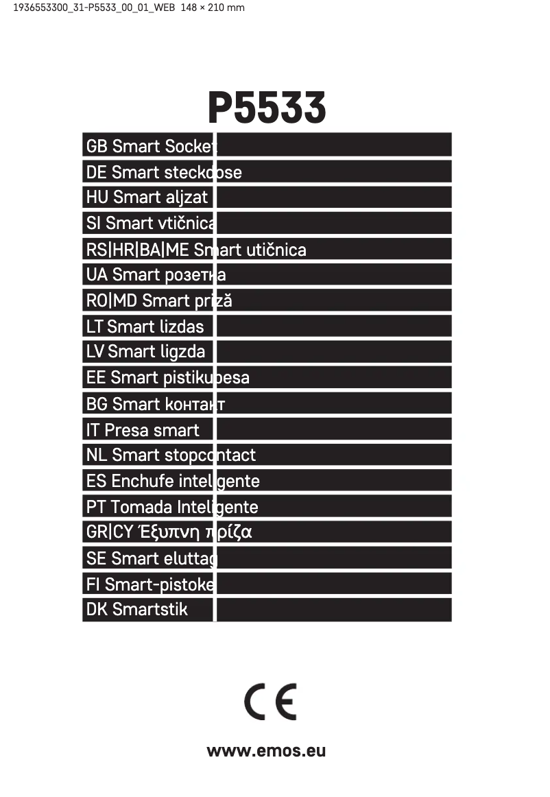 Página 1 del manual Manual de usuario Emos P5533