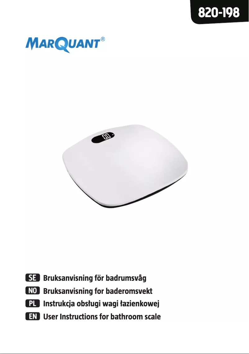 Imagen de la primera página del manual del dispositivo 820-198