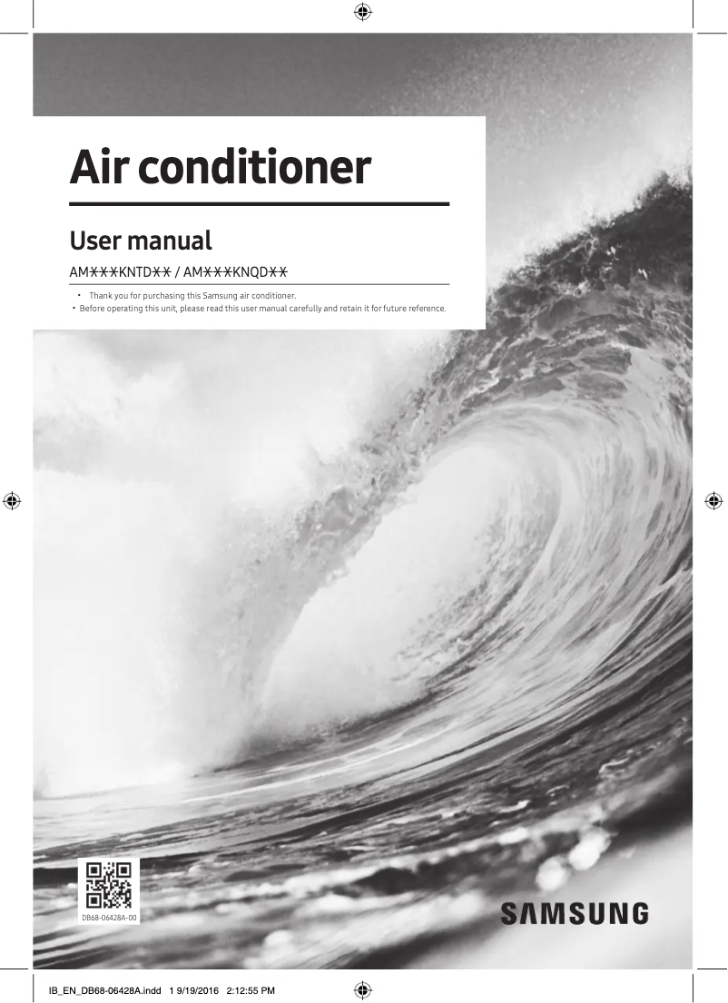 Página 1 del manual Manual de usuario Samsung AM036KNQDEH