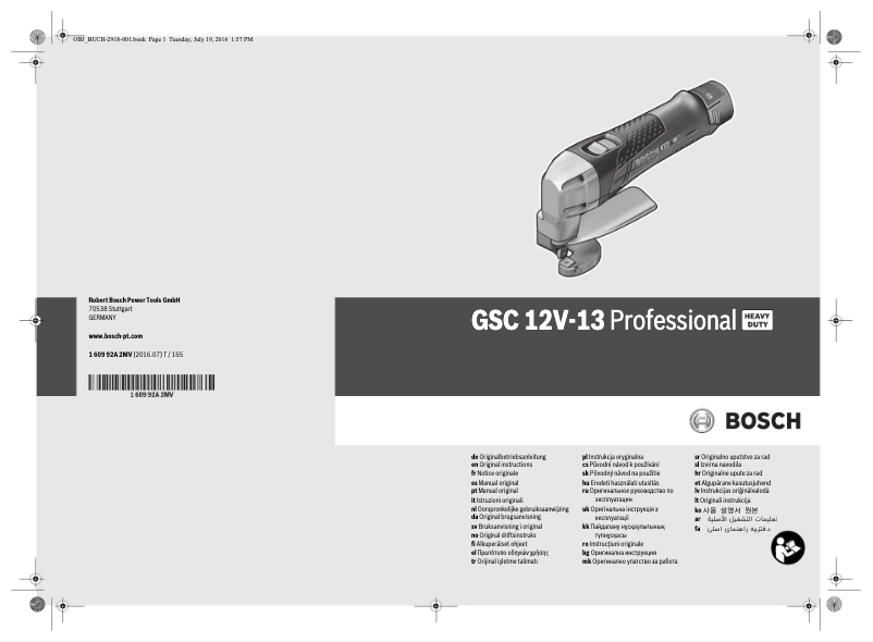 Página nº 1 - Manual de usuario Bosch GSC 10.8V-LI Professional