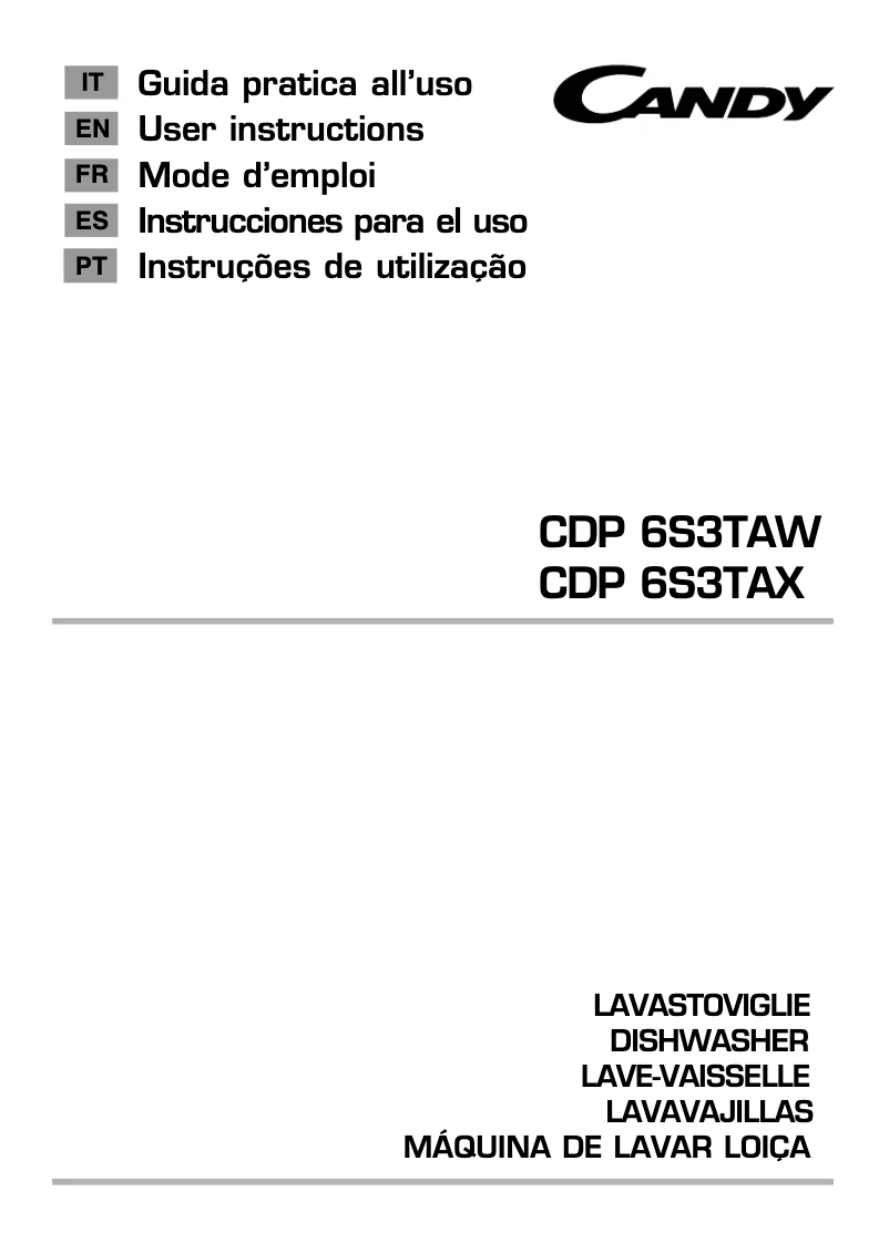 Imagen de la primera página del manual del dispositivo CDP 6S3TAW-S