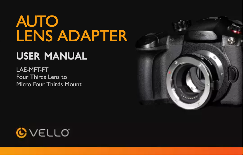 Página 1 del manual Manual de usuario Vello LAE-MFT-FT